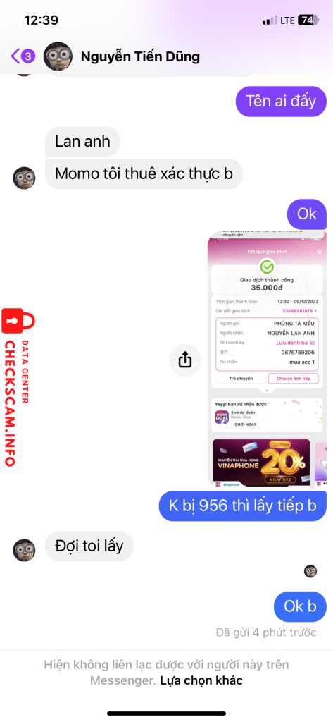 Evidence against Nguyễn Lan Anh