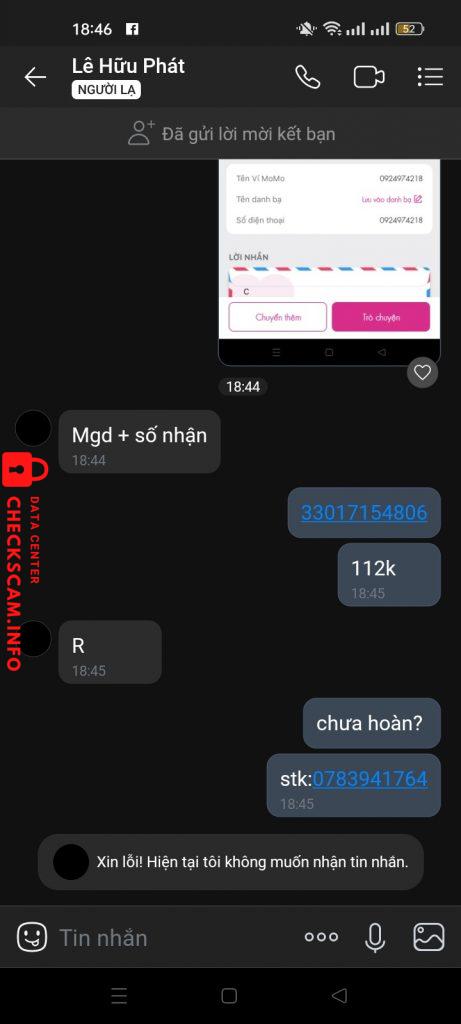 Evidence against Lê Hữu Phát