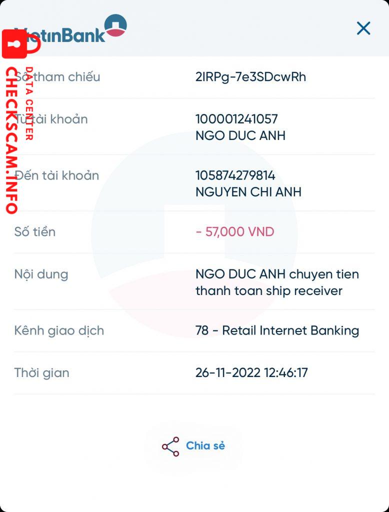 Evidence against Nguyen Chi Anh