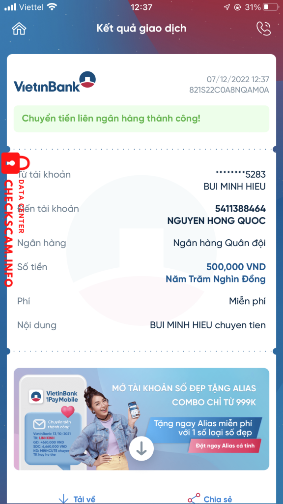 Evidence against NGUYEN HONG QUOC