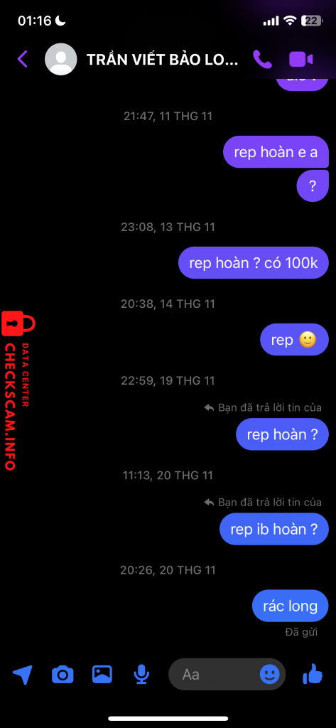 Bewijs tegen Trần Viết Bảo Long