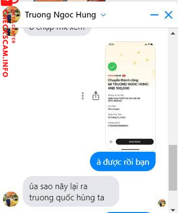 Bewijs tegen TRUONG NGOC HUNG