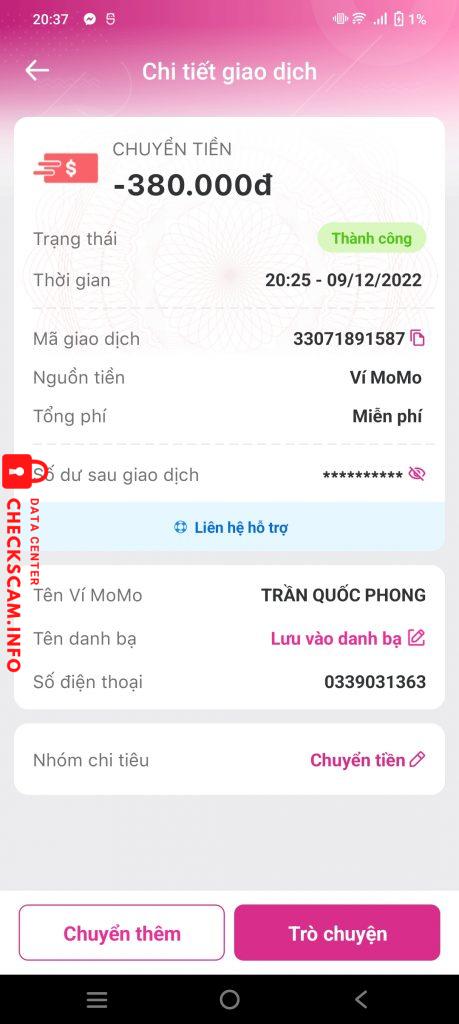 Bewijs tegen TRẦN QUỐC PHONG