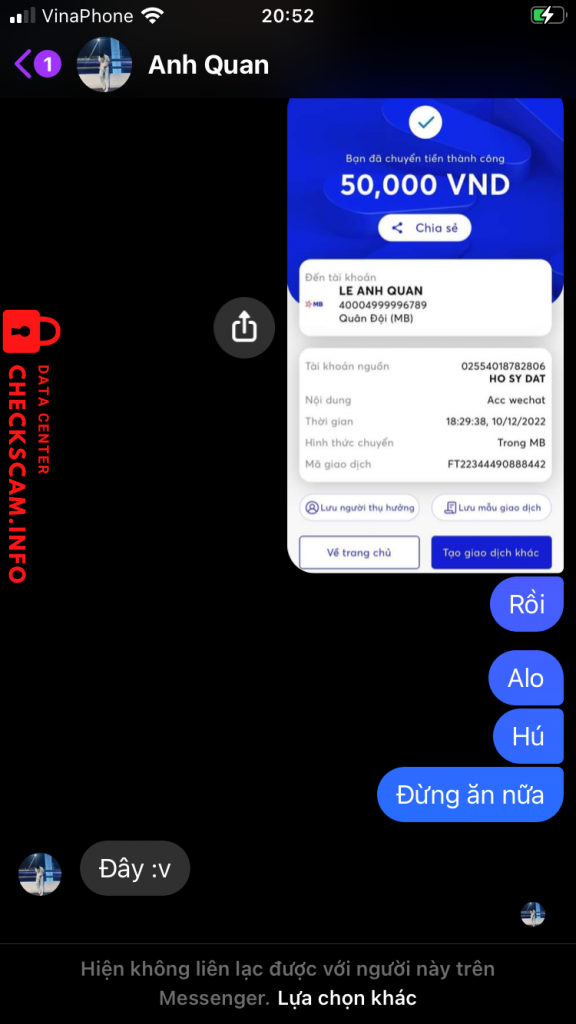 Evidence against Le Anh Quan
