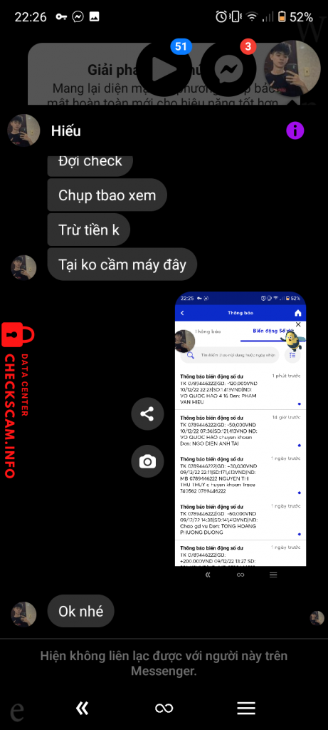 Evidence against PHAM VAN HIEU