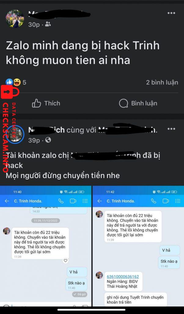 Αποδεικτικά στοιχεία κατά THÁI HOÀNG NHẬT