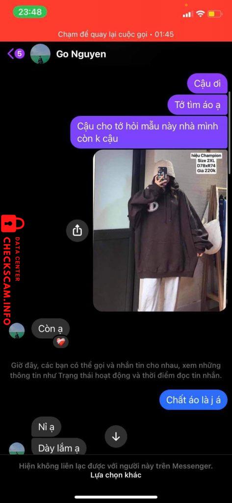 Αποδεικτικά στοιχεία κατά NGUYEN THI XUAN