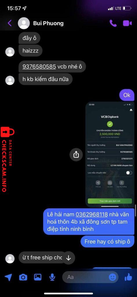 Αποδεικτικά στοιχεία κατά BUI VAN PHUONG 