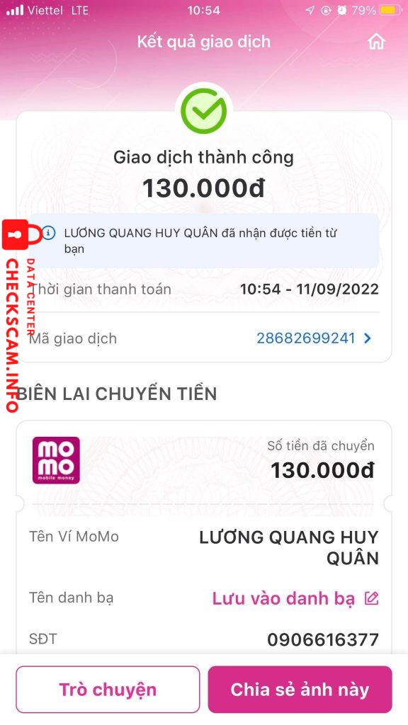 Αποδεικτικά στοιχεία κατά LUONG QUAN HUY QUAN