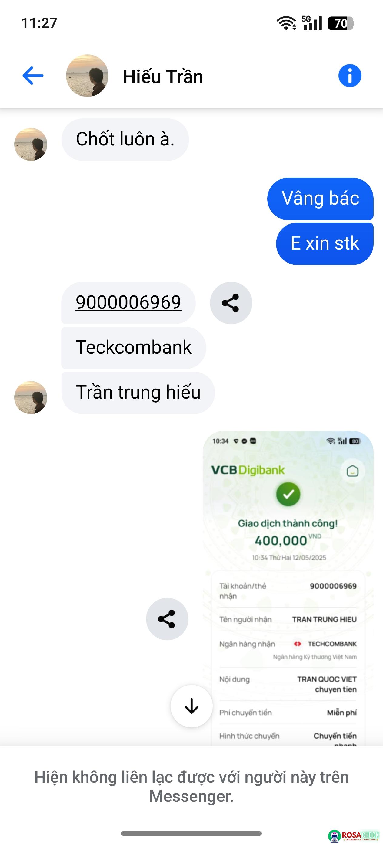 Evidence against Trần trung hiếu