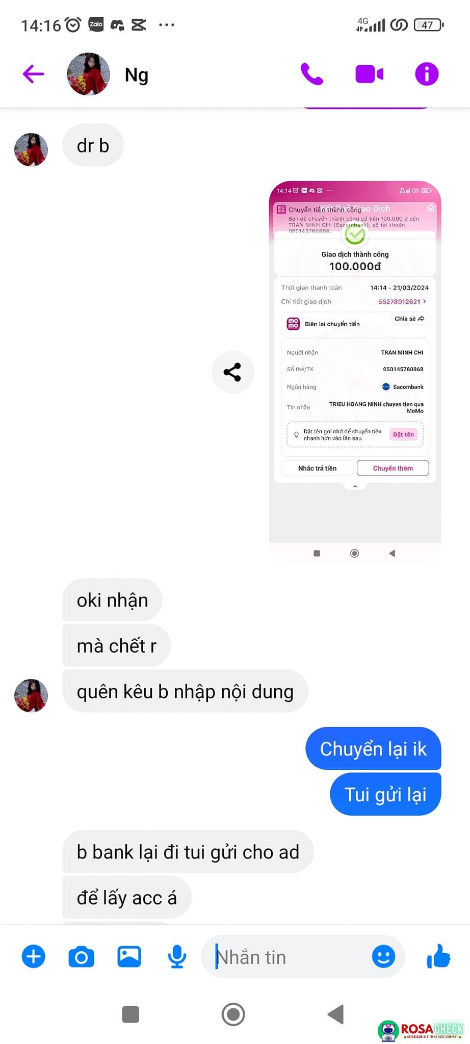 Evidence against TRAN MINH CHI