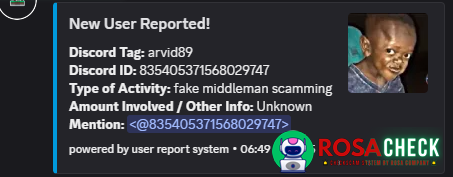 Evidence against arvid89
