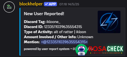 Evidence against ikloone_