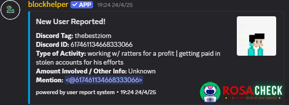 Evidence against thebestziom