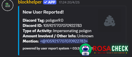 Evidence against poligon9.0