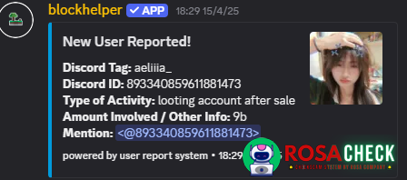 Evidence against aeliiia_