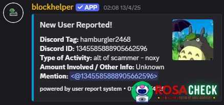 Evidence against hamburgler2468