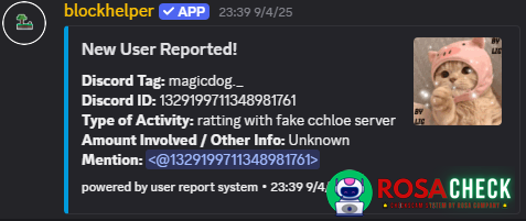 Evidence against magicdog._