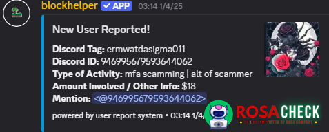 Evidence against ermwatdasigma011
