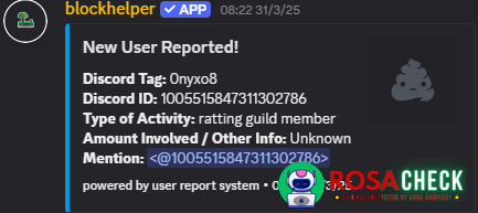 Evidence against 0nyxo8
