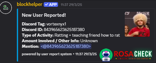 Evidence against vortexnyx1
