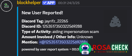 Evidence against jayrifz_22265