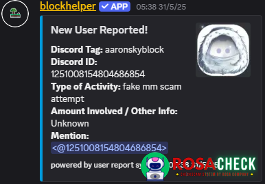Αποδεικτικά στοιχεία κατά aaronskyblock
