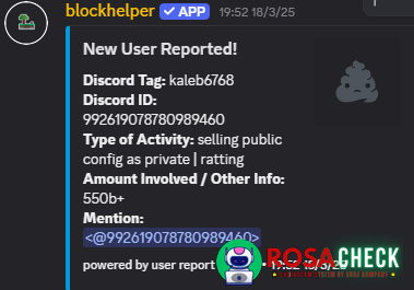 Evidence against kaleb6768