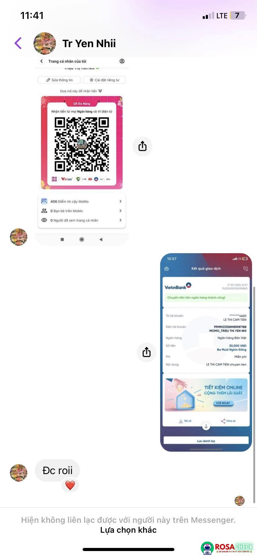 Evidence against TRIEU THI YEN NHI