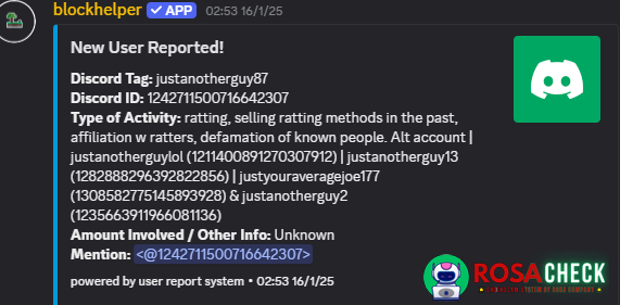 Αποδεικτικά στοιχεία κατά justanotherguy87
